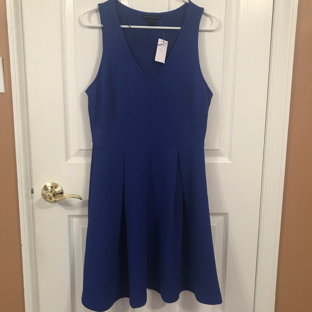 NWT Blue attention dress
